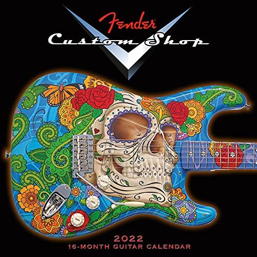 Sellers Publishing Fender Shop Guitar Guitar 2022 Calendário de parede de 16 meses, 12 polegadas x 12 polegadas
