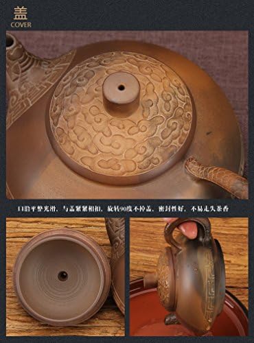Ruyi Pot chinês nixamento de cerâmica bule de cerâmica pura artesanato de escultura Mestre Faça um traje de bule de argila