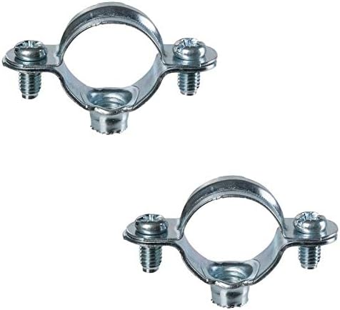 2x CLAMPS UNIVERSAL TIPE DUPLE PARCENDOS CANHOS DE PARA PARA CANHOS DE ENCIMENTO DE AÇO GALVANIZADO DE AÇO Tubo de reparo