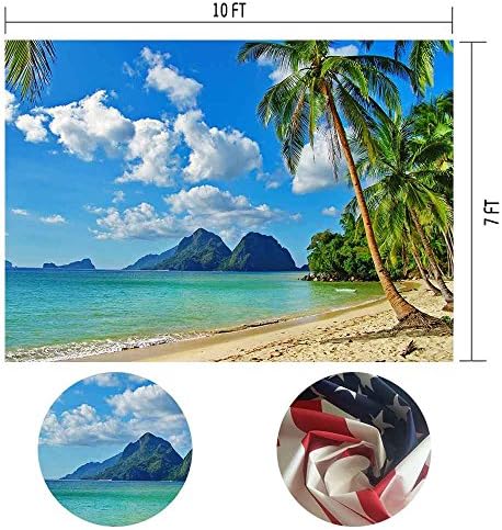 MTMETY 10FTX7FT Tropical Backdrop Beach Photo Cenário para a imagem Moana Party Photography Props Geme745