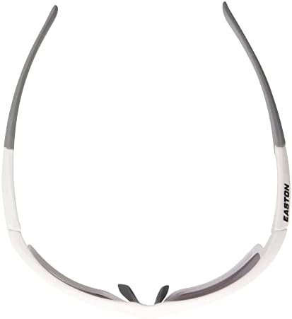 Óculos de sol esportivos no estilo de lâmina do reflexo feminino de Easton, branco, 135 mm
