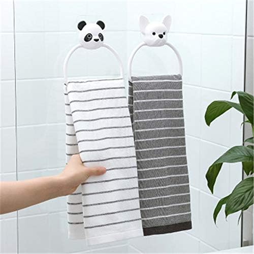 Slsfjlkj desenho animado sem costura barra de armazenamento rack doméstico banheiro gancho toalha de toalha anel de toalha para crianças limpe o rack de armazenamento