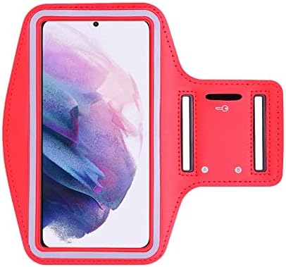 Caixa de borda Galaxy S6, esporte à prova d'água Caixa de braçadeira de ginástica com cabo de carregamento para Samsung S6 Edge Red