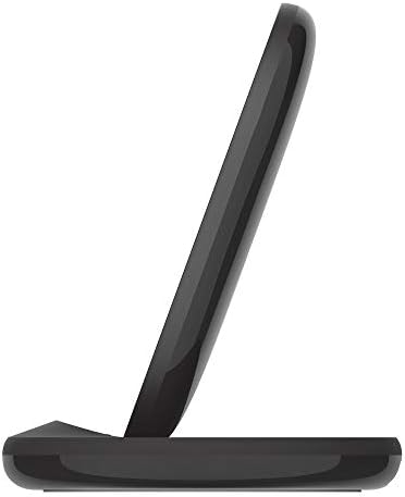 Belkin Quick Charge 10W Wireless Charger - Stand Charger certificado por QI para iPhone, Samsung Galaxy - Charge enquanto ouve música, streaming de vídeos e chamadas de vídeo - Inclui adaptador AC - Black