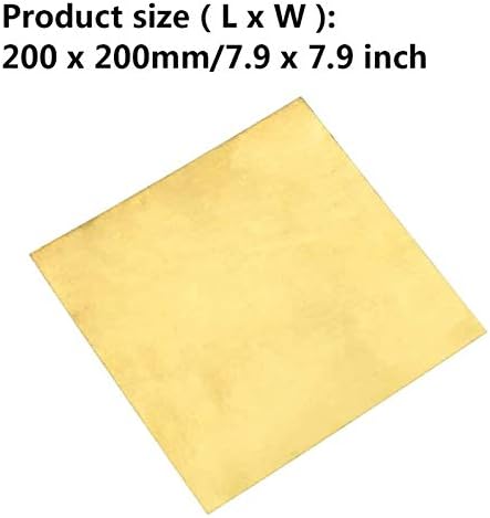 Placa Brass Placa de cobre Metal Metal Brass Cu Metal Folha placa é ideal para fabricar ou projetos elétricos espessura placa de cobre
