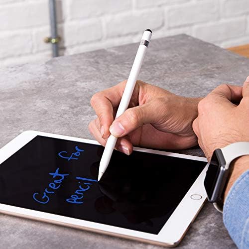 FRTMA [2 em 1] Tampa de substituição compatível com lápis/usado como caneta para todos os tablets/telefones celulares da tela de toque, branco