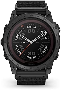 Garmin Tactix 7, edição profissional, relógio de carregamento solar de GPS tático robusto com suporte de assinatura e pano
