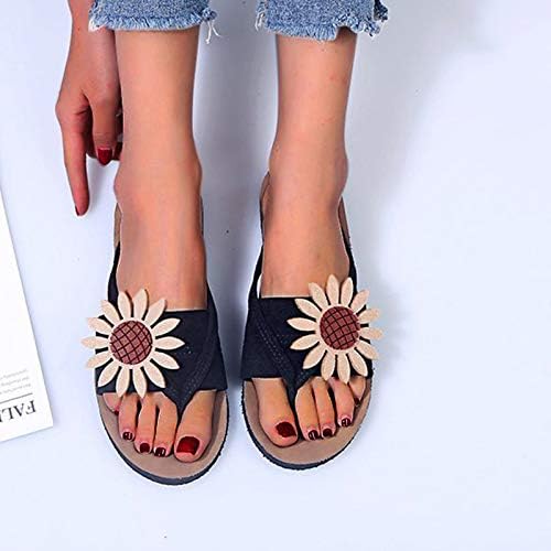 Flipes de mulheres Flip Flip Flor Flores Moda Fashion Fashion Sapatos Toe