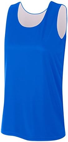 A4 Mens para roupas esportivas, senhoras e jovens reversíveis sem mangas Wicking Sports Tank Jersey Top