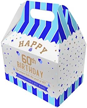 Bang Tidy Roupas 60º aniversário Caixas de favor para guloseimas ou presentes - papelão 12,5 x 8,5 x 15 polegadas - parece ótimo - azul