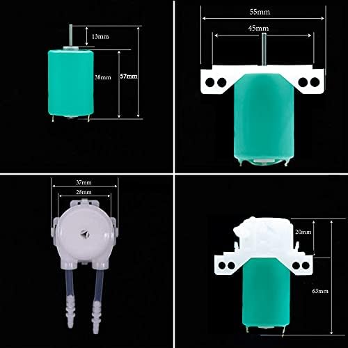 Tubos OD de 4 mm de dosagem de bomba peristáltica com conector de mangueira DC12-24V para aplicações experimentais