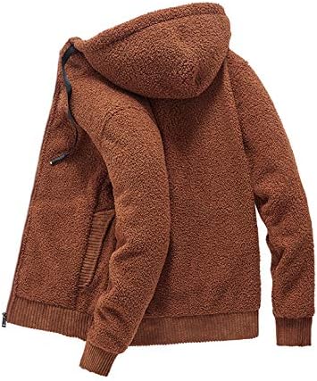 Gihuo Men's Winter Sherpa forrado a capuz com moletom de moletom de moletom