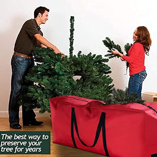 48in/69in Caixa de árvore de natal, pequena árvore de Natal Bolsa de armazenamento de Natal Bolsas de armazenamento
