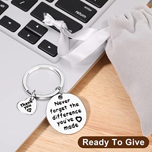 30 PCS Professores de apreciação do professor Chaves para homens, deixando o Keychain Inspirational para funcionários para