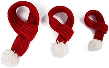 Quase tempo de estimação para lenços de natal de animais de estimação Creative Teddy Scarf Cats and Dogs Supplies Pet Pet Dog Cat pescoço lenço macio para cães médios grandes Winter mais quente colarinho de cachorro número de telefone