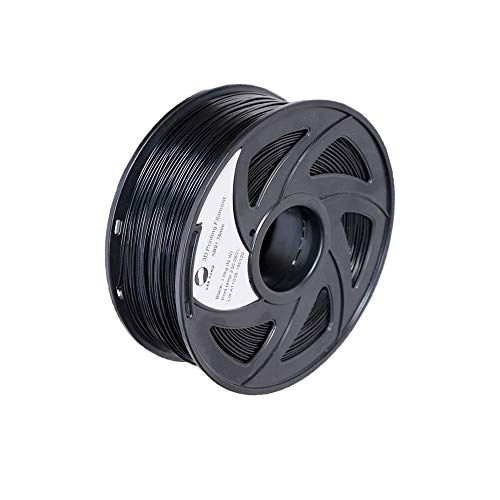 LEE FUNG ABS 3D Filamento de impressora 1,75 mm, 1 kg de bobo, precisão dimensional +/- 0,05 mm preto