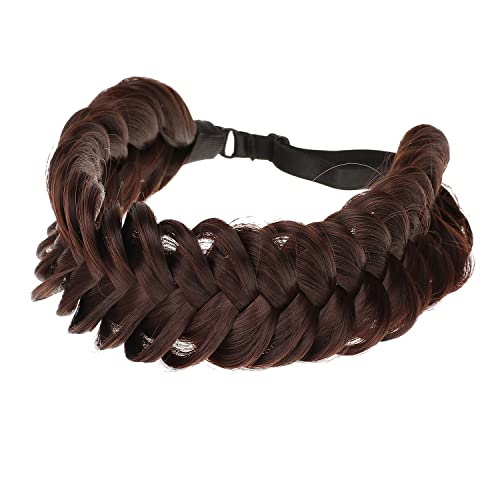 Vowyore Wide Fishtail 2 fios sintéticos cabelos trançados bandana clássica clássica tranças elásticas elástico