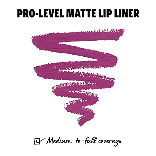 NYX Professional Makeup camurça Matte Lip Liner, Fórmula Vegan - Aria