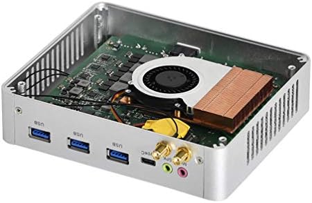 Hunsn 4K Mini PC, HTPC, Kodi Box, Computador de Desktop, Intel Core i3 7100U, BM22, AC DP, HDMI, 3 X USB3.0, 2 X USB2.0, Type-C, LAN,