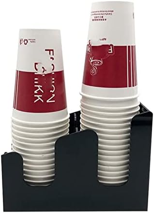 Uziah Coffee Cup Solder, 2 grades organizadores de papel dispensa de tampa de copo de copo para uma loja de chá de leite de café,