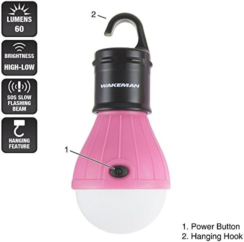 Wakeman led-household-light-bulbs wakeman lâmpada de tenda portátil