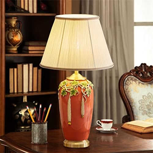 WYBFZTT-188 Lvicante de mesa de cerâmica do país Romântico e quente Lâmpada de cabeceira da sala de estar da sala de