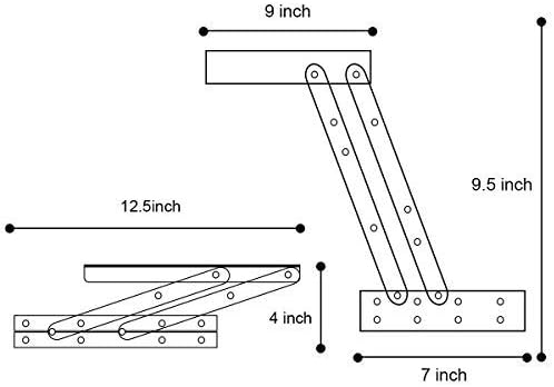 Moldura de elevação dobrável 1 par mecanismo de dobradiça de elevação hidráulica a gás para mecanismo de elevação de móveis