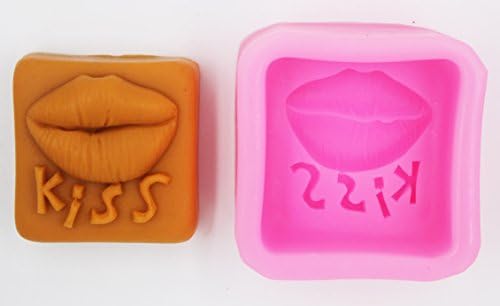 Longzang beija arte de silicone artesanato diy moldes de sabão artesanal
