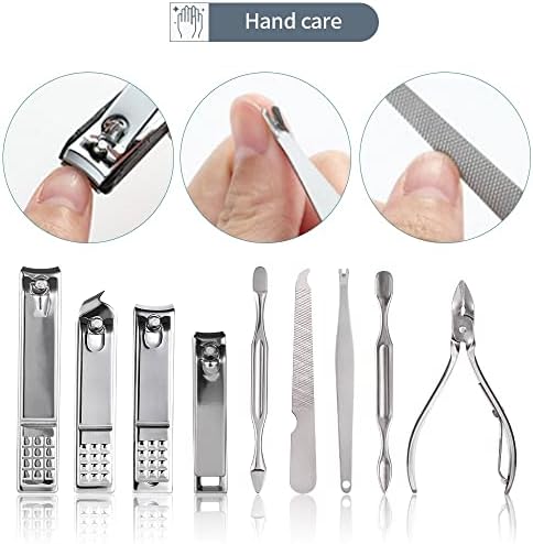 Coepmg 11-26 PCs Profissional Clippers Manicure Conjunto de manicure Aço inoxidável Cuttador de unhas Cutícula de tesoura Ferramentas de unhas