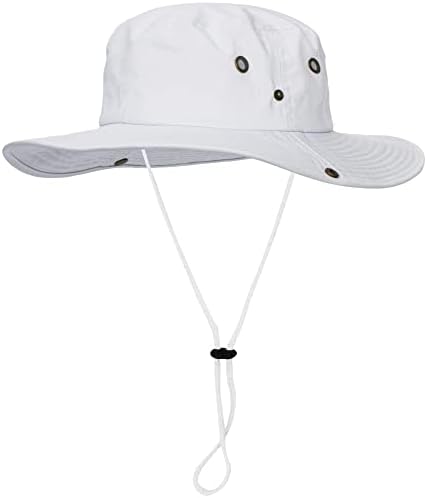 Men Safari Fishing Hat Wide Brim Solid Boonie Sun Chap