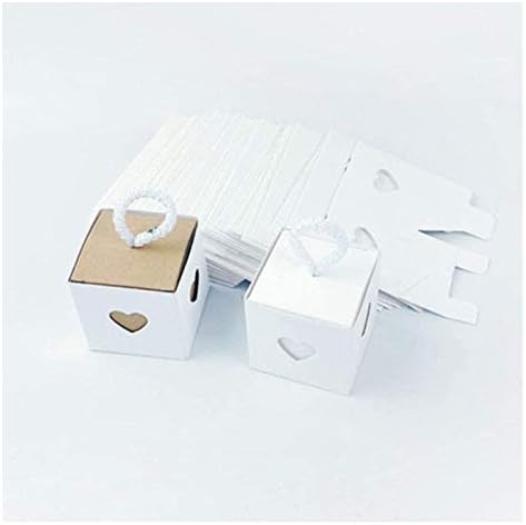 Alremo Huangxing - 5pcs coração vintage Kraft Paper Candy Box Packaging Packaging Casding Box Box Bags Sacos de Presente