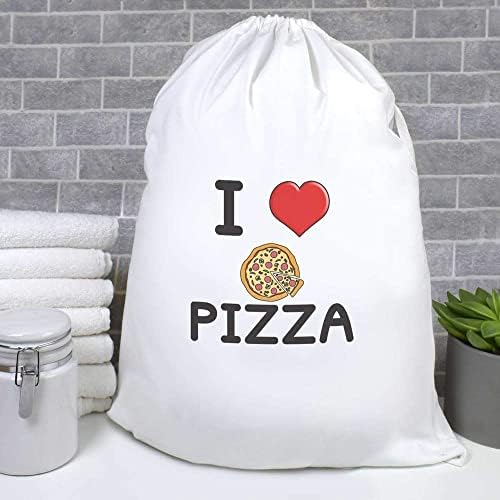 Azeeda 'I Love Pizza' Laundry/Lavagem/Bolsa de Armazenamento