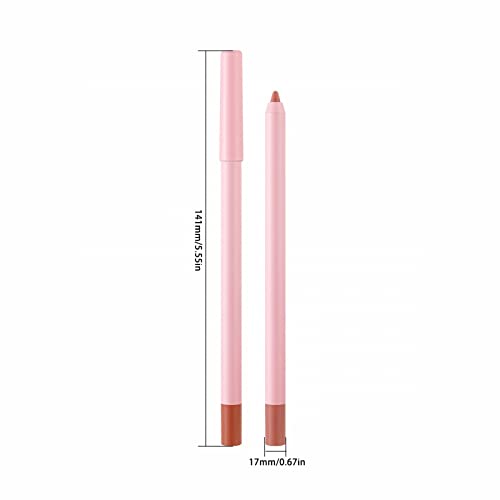 Xiahium rosa brilho face lip lip liner paste color gancho rico batom caneta caneta caneta sem desbotamento de laboratório adequado