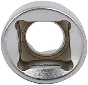 Novo Lon0167 de 1/2 polegada de acionamento 12mm de 6 mm 6 pontos Adaptador de impacto Tom de prata 2pcs (acionamento quadrado de 1/2 '12mm 6 punkt Buchse Adaptador de impacto Silberfarbe 2st