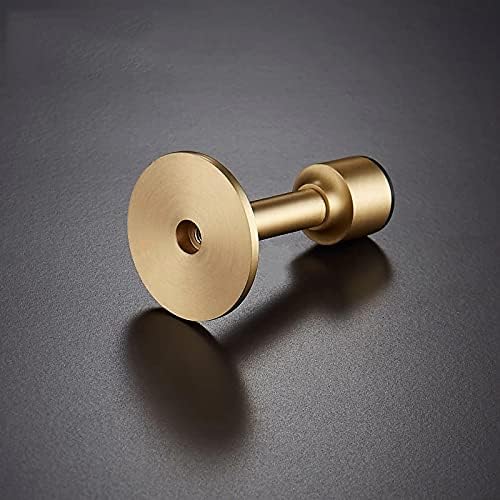 Trexd Brass Door Stops Hole Tolho da porta do banheiro grátis Piso pesado da parede Montagem do pára -choques do pára -choque