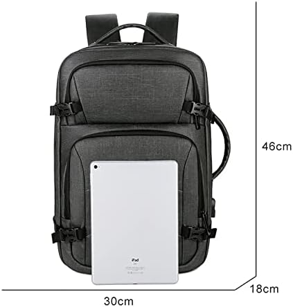 Backpack de laptop de 15,6 polegadas USB Charging Business Rucksack Nylon Nylon Men Men Bag Bag Casual Caminhada Daypack