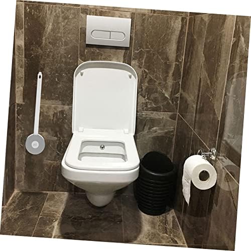Doitool 3 conjuntos, escova de vaso sanitária montada na parede Silicone Limping Brush Tamner Bath Bath Bath Bath Cleaner