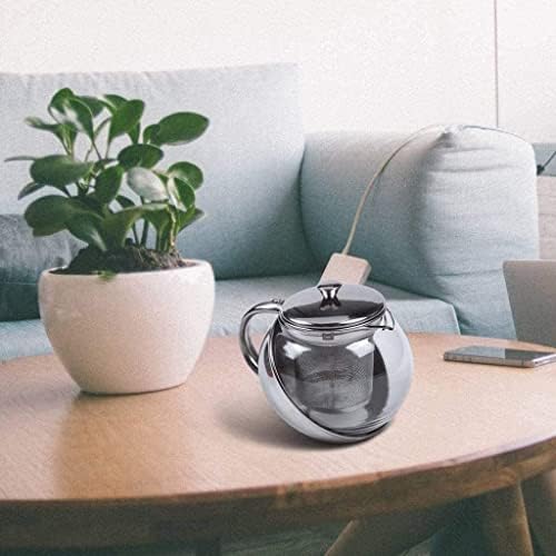 Tule de chá moderno de aço inoxidável de vidro moderno de chá