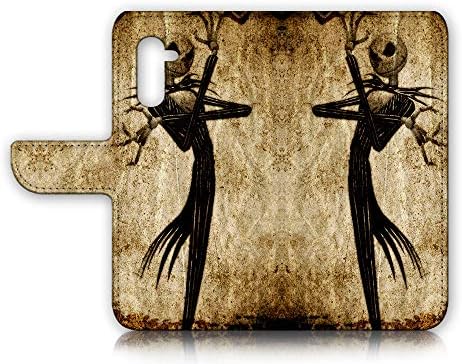 Para o Samsung Galaxy Note 10, capa de capa de carteira Flip Wallet, A1369 Nightmare antes do Natal 1369