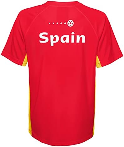 Exterterstuff unissex kid's FIFA Copa do Mundo Painel Painel Raglan Top de Manga Curta