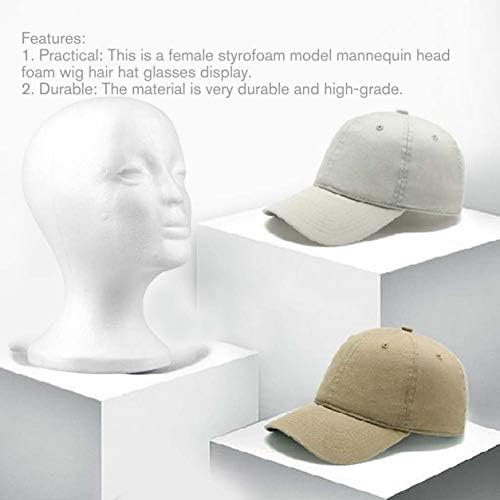 Profectlen Hat and Wig Glasses Adeços exibir cabeça de bolha de cabeça falsa Couture Couture Shop Shop Modelos adultos Exposição
