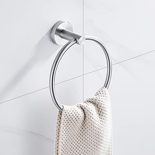 Rack de toalha redondo de Ksucbohar para toalha de toalha de banheiro hardware de cozinha montado na parede