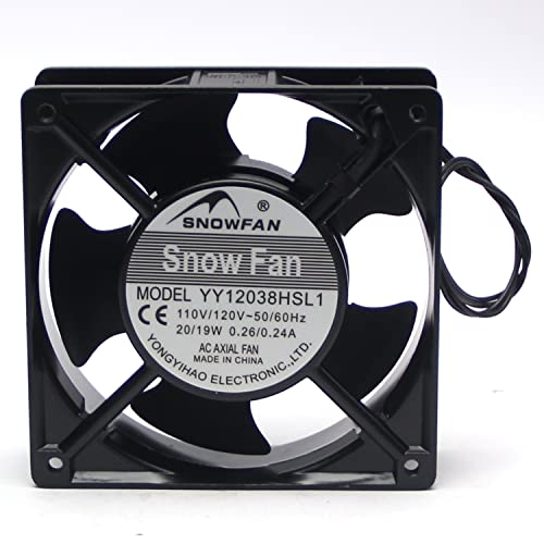 Heyiarbeit 120mm x 38mm 110V DC Fan de refrigeração sem escova Ventilador de manga de vida longa para a impressora 3D Refrigeração