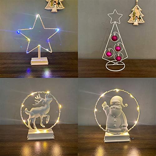 Decorações de férias de Natal LED LED Principal de decoração de decoração da árvore da árvore de alces de alca