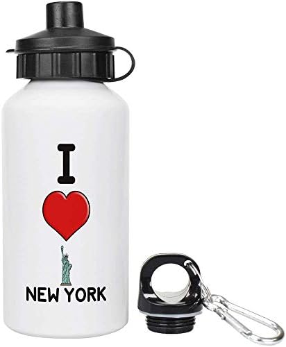 Azeeda 600ml 'eu amo a garrafa de água/bebida reutilizável de Nova York