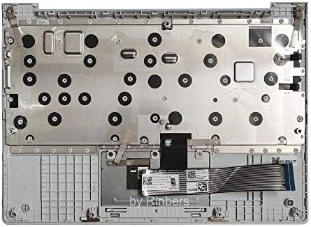 Rinbers Laptop Top Top Palmrest Grande estojo com teclado americano e substituto do conjunto do touchpad para Lenovo Chromebook