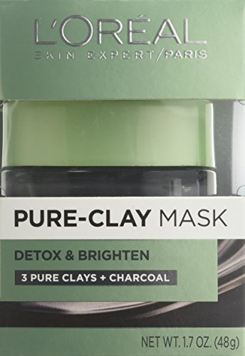 L'Oreal Skin Expert Detox & ilumine a máscara de argila pura, 1,7 oz