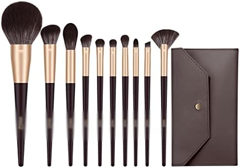 Brushes de 10 pincéis definir pincéis completos de escova de pó solto blush high -telha de sombra escova de sombra