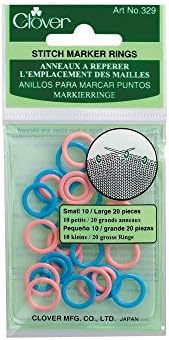 Clover Stitch Marker Rings Multi-Color 1