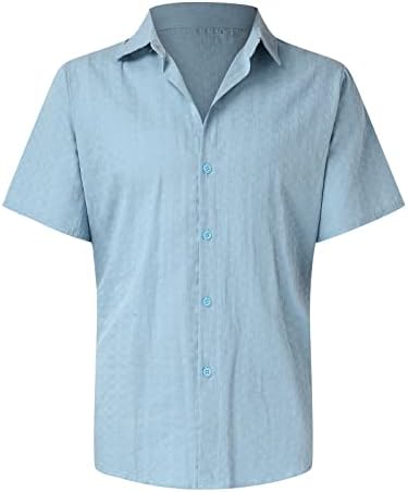 Camisetas altas para homens mass moda casual color botão de lapiga camisa de manga curta em homens camisetas curtas